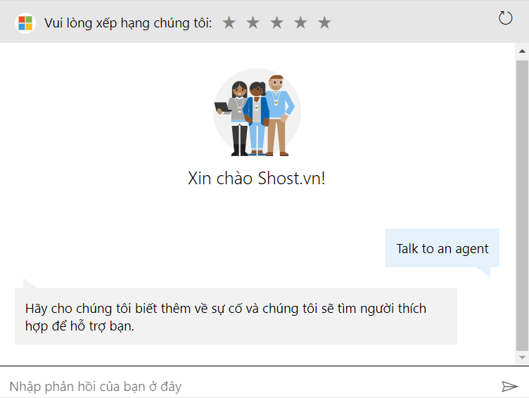 hỗ trợ microsoft