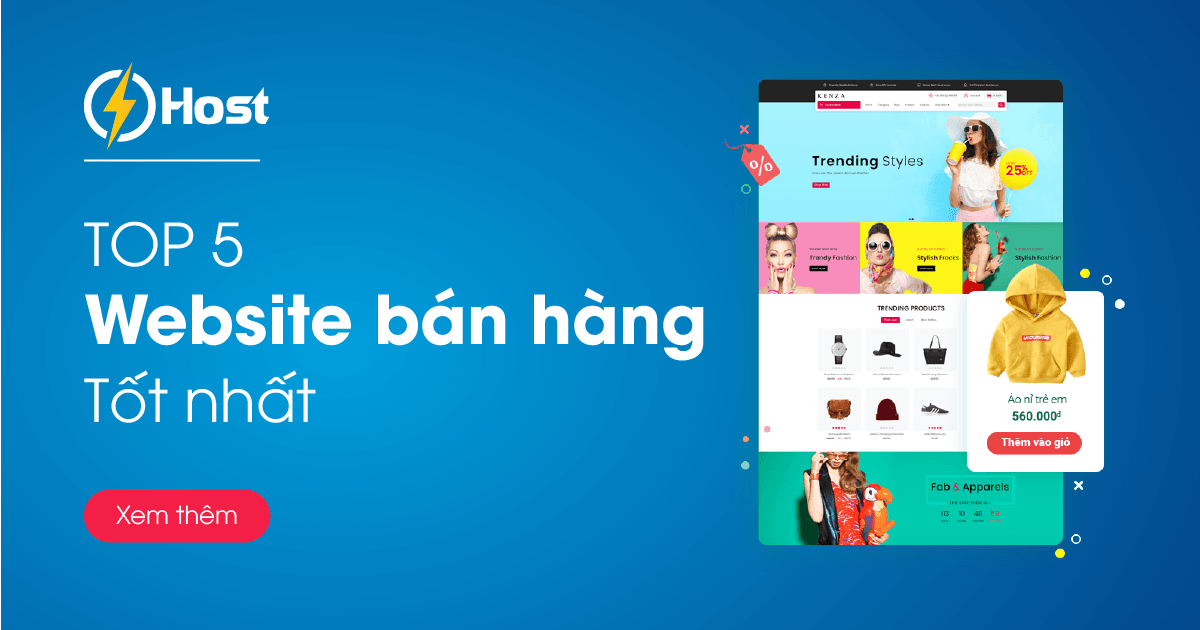 mẫu website bán hàng