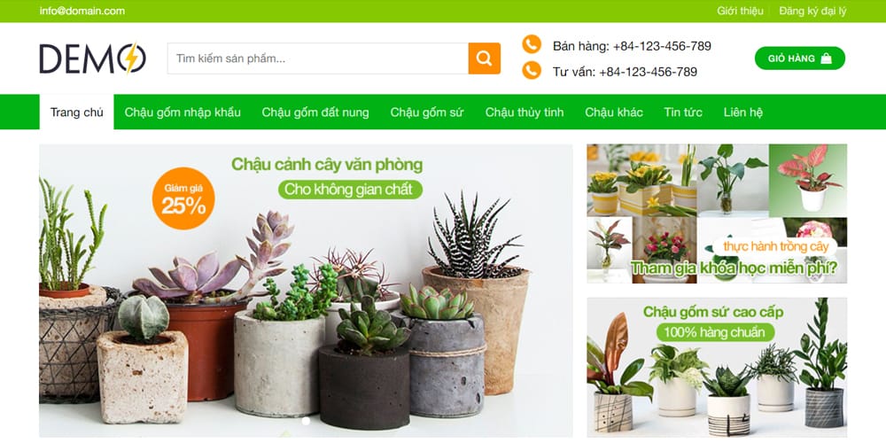 Mẫu Website Bán Hàng