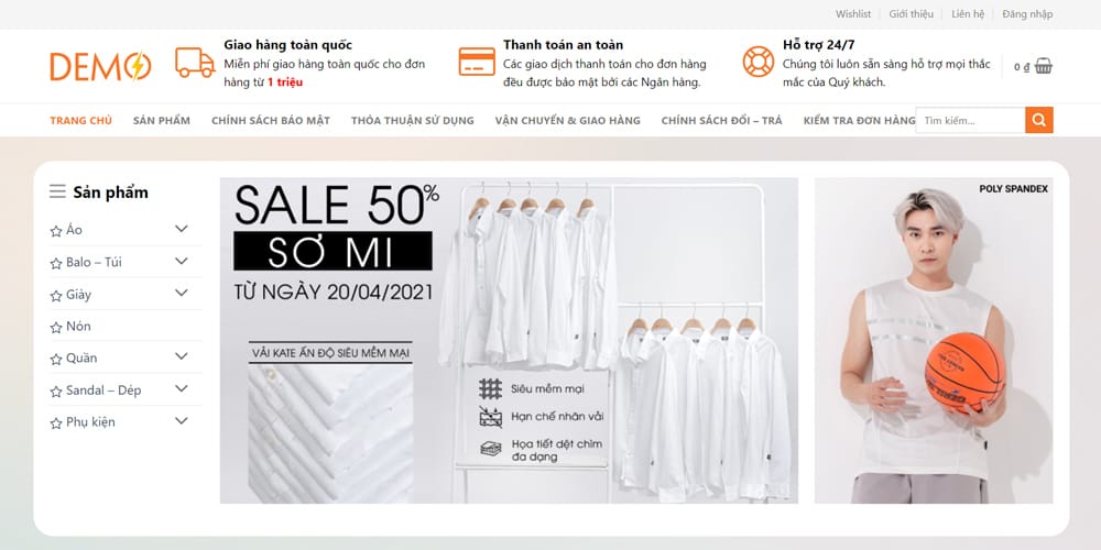 Mẫu Website Bán Hàng