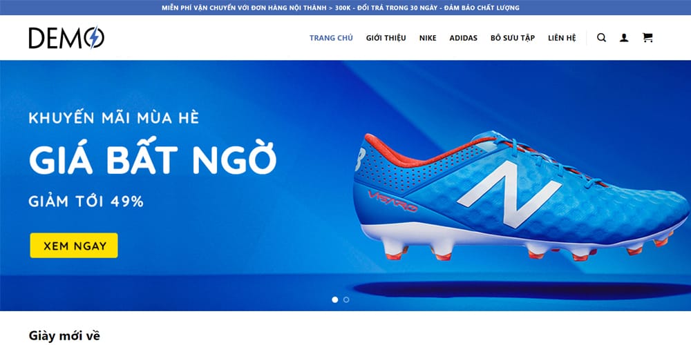 Mẫu Website Bán Hàng