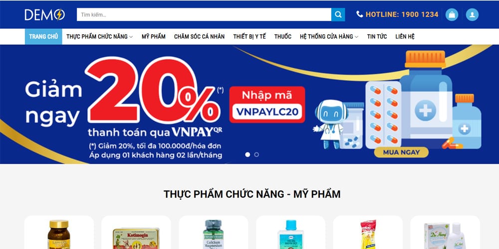 Mẫu Website Bán Hàng