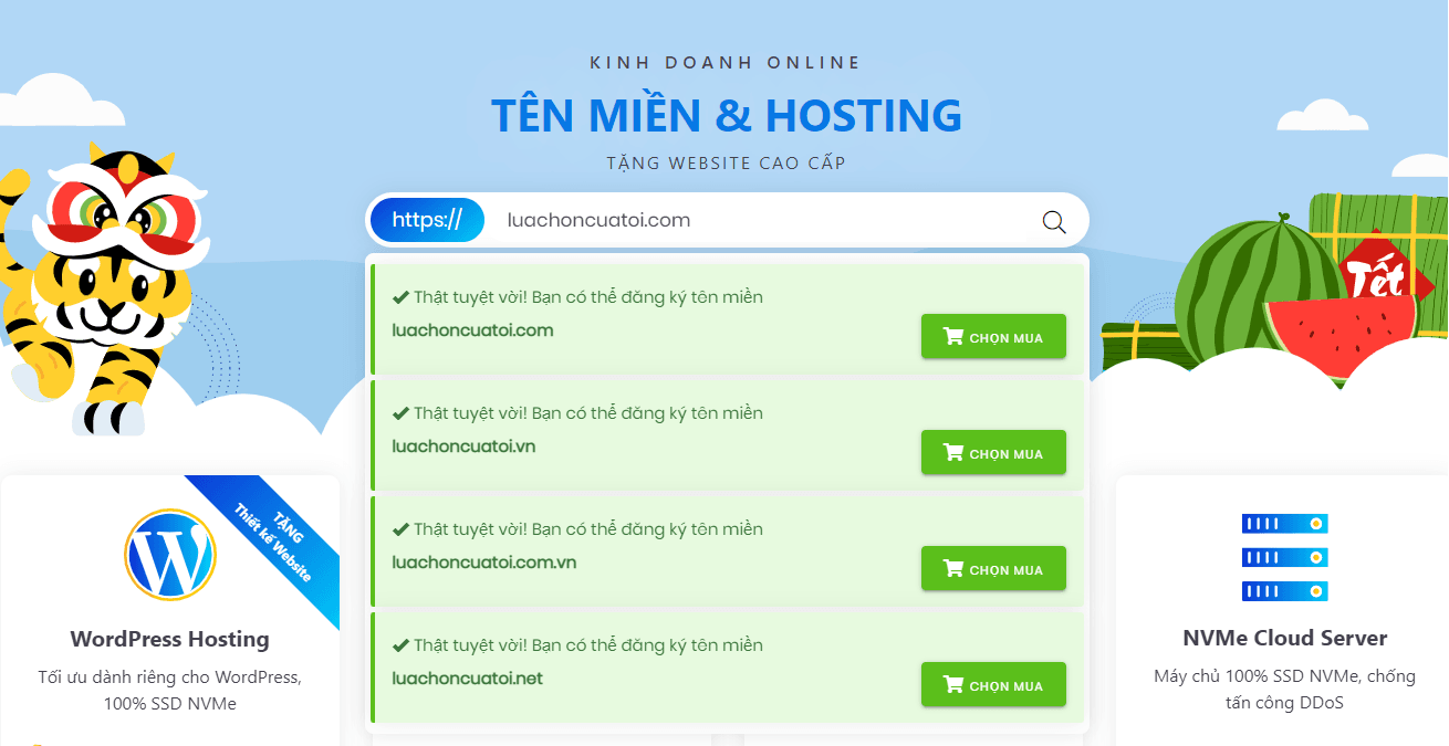 Kiểm tra Domain trước khi đăng ký