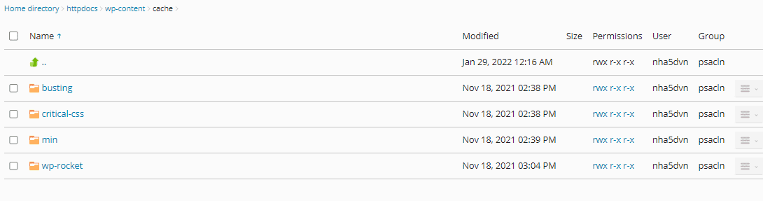 Dữ liệu cache được nén trên hosting bởi plugin WP Rocket.