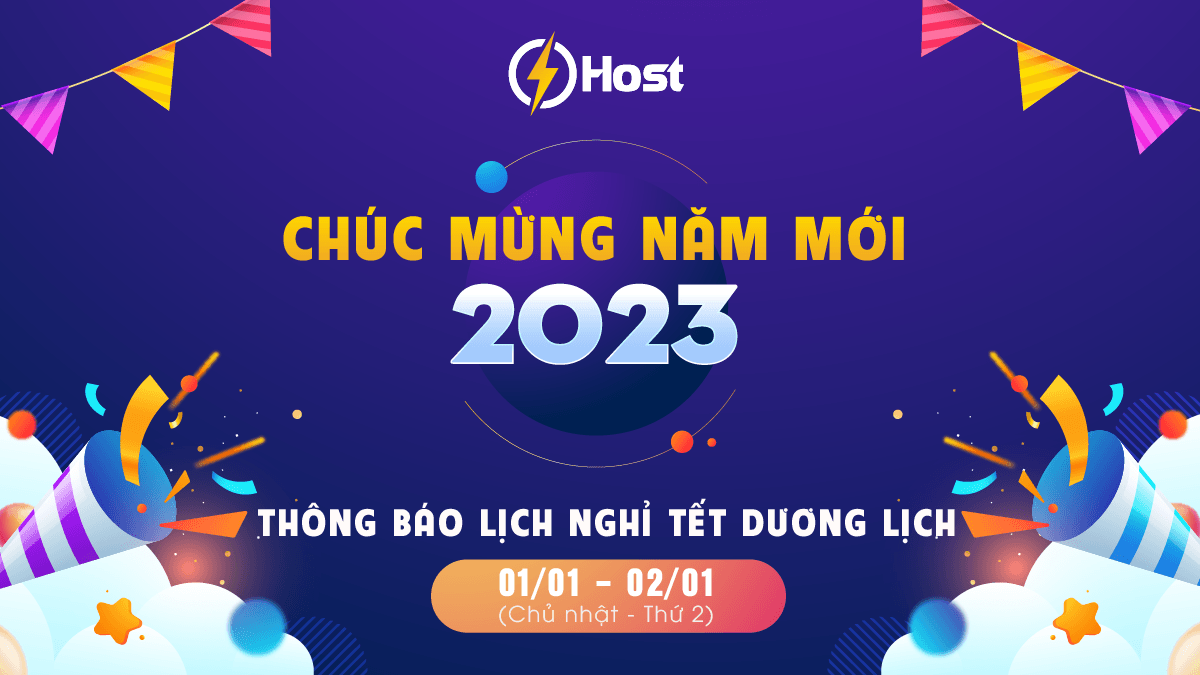 [Thông báo] Lịch nghỉ Tết Dương Lịch 2023